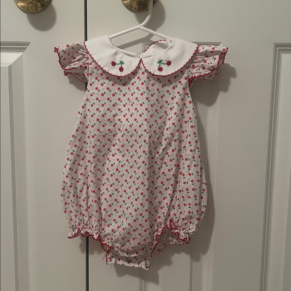 Cherry Print Kids One Piece
